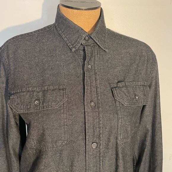 Wrangler flex for comfort women’s charcoal  button down size s/p - Picture 2 of 7